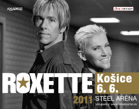 Nový web www.ROXETTE.SK a koncert v Košiciach